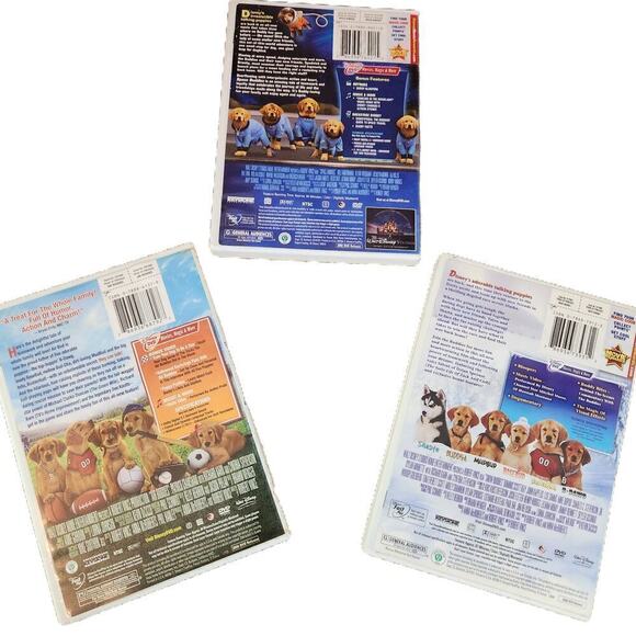 Lot of 3 Disney DVDs Air Buddies Space Buddies Snow Buddies Family Pets Dogs - Picture 2 of 3